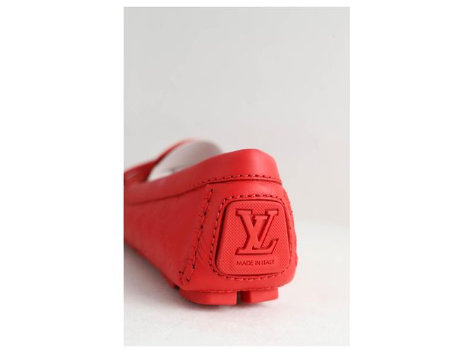 Louis Vuitton Mocassini in pelle rossi Rosso - vista 6
