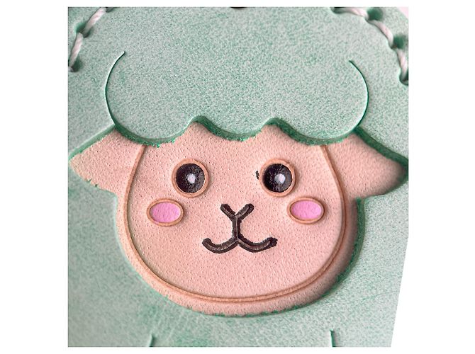 Autre Marque Charm aus Leder Schaf mehrfarbig Blau - Ansicht 16