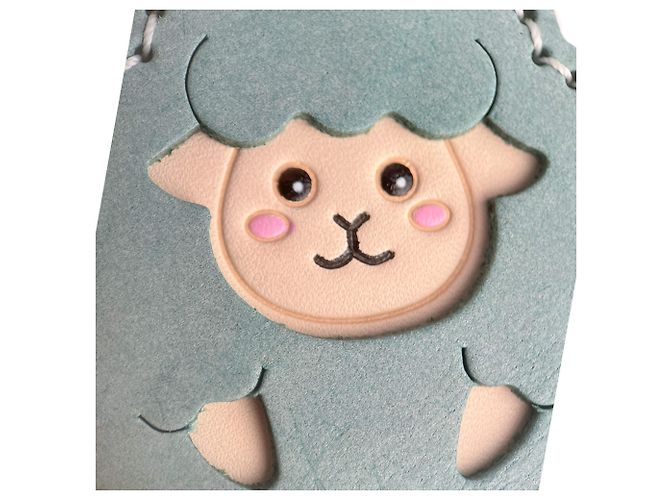 Autre Marque Charm aus Leder Schaf mehrfarbig Blau - Ansicht 6