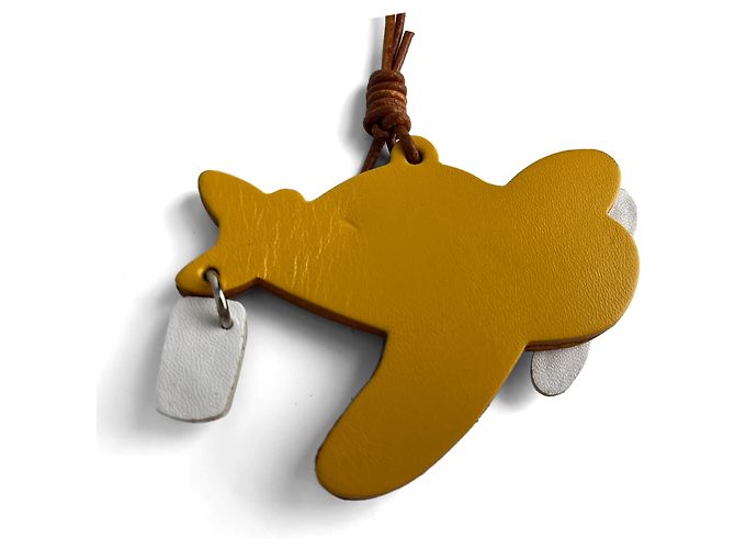 Autre Marque Charm Lederflugzeug Gelb - Ansicht 3