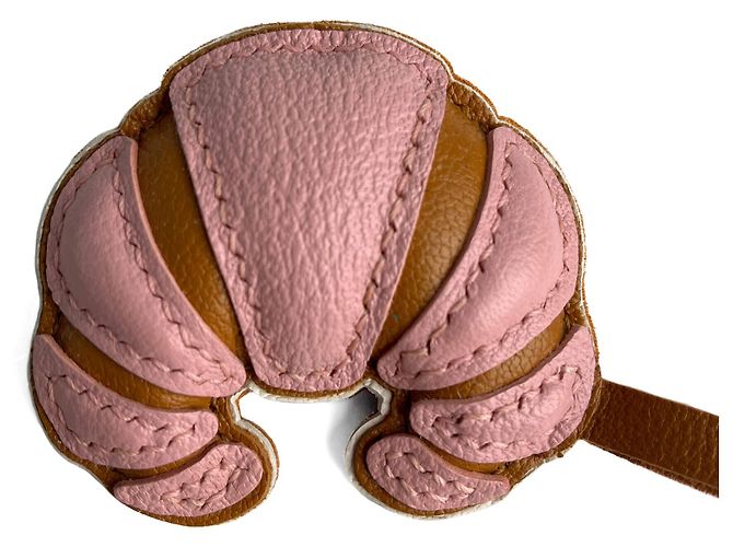 Autre Marque Charm Leather Croissant Multicolor Pink - view 12