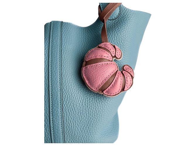 Autre Marque Charm Leather Croissant Multicolor Pink - view 8