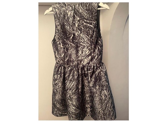 Alexander McQueen Mini Kleid Dunkelgrau Polyester Anthrazitgrau - Ansicht 2