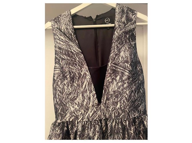 Alexander McQueen Mini Kleid Dunkelgrau Polyester Anthrazitgrau - Ansicht 3