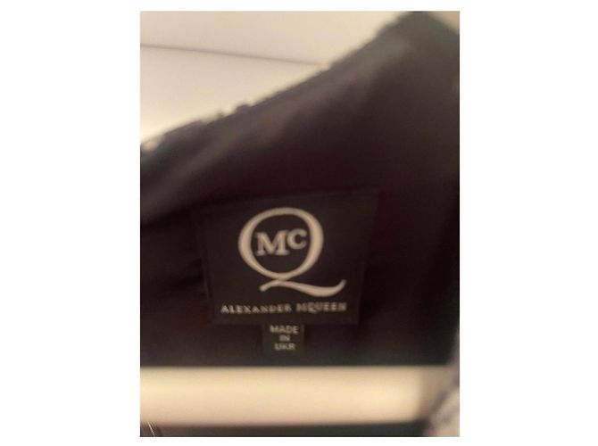 Alexander McQueen Mini Kleid Dunkelgrau Polyester Anthrazitgrau - Ansicht 5