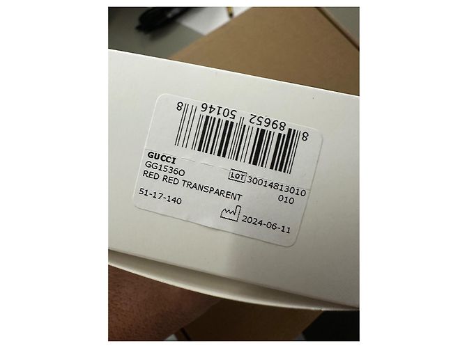 neue Gucci GG1728O Brille Pink Rot - Ansicht 10