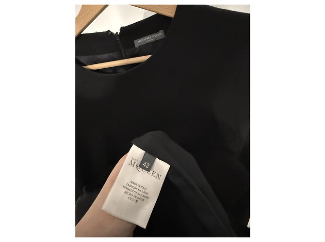 Alexander McQueen Mini Kleid Schwarz Viscose - Ansicht 2