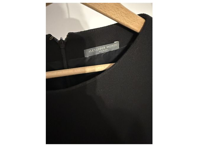 Alexander McQueen Mini Kleid Schwarz Viscose - Ansicht 3
