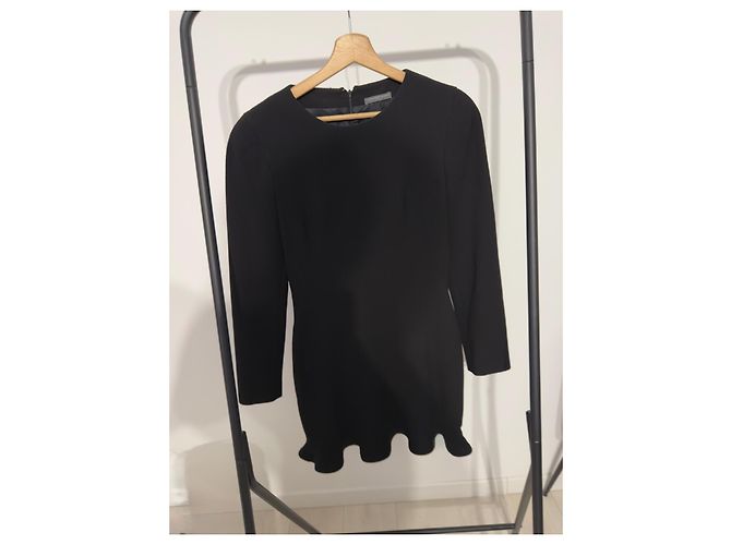 Alexander McQueen Mini Kleid Schwarz Viscose - Ansicht 4