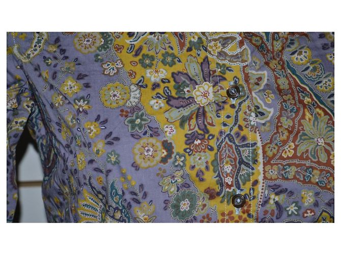 Camisa Etro con estampado en algodón elástico talla 40IT Multicolor - vista 3