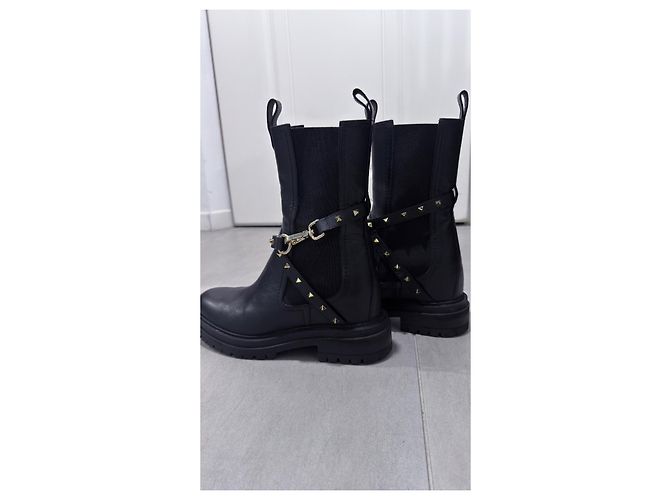 Autre Marque Musette Lesther Lederstiefel schwarz - Ansicht 2