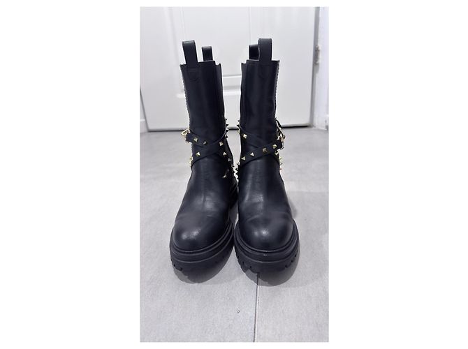 Autre Marque Musette Lesther Lederstiefel schwarz - Ansicht 3