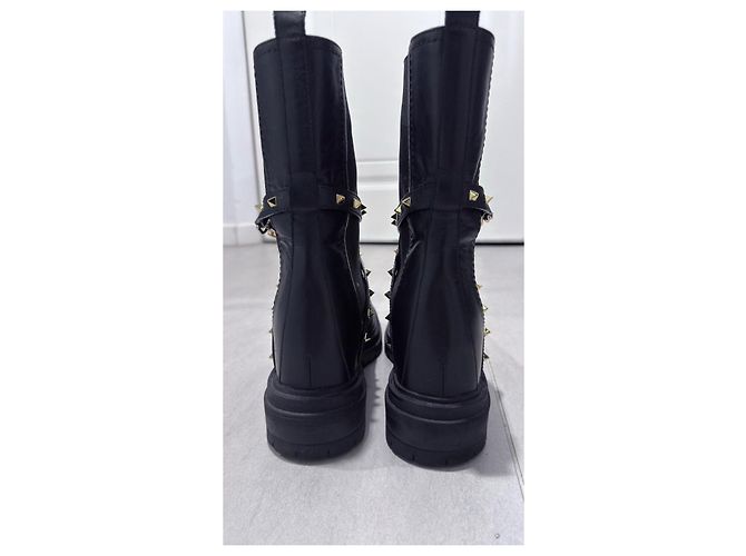 Autre Marque Musette Lesther Lederstiefel schwarz - Ansicht 5