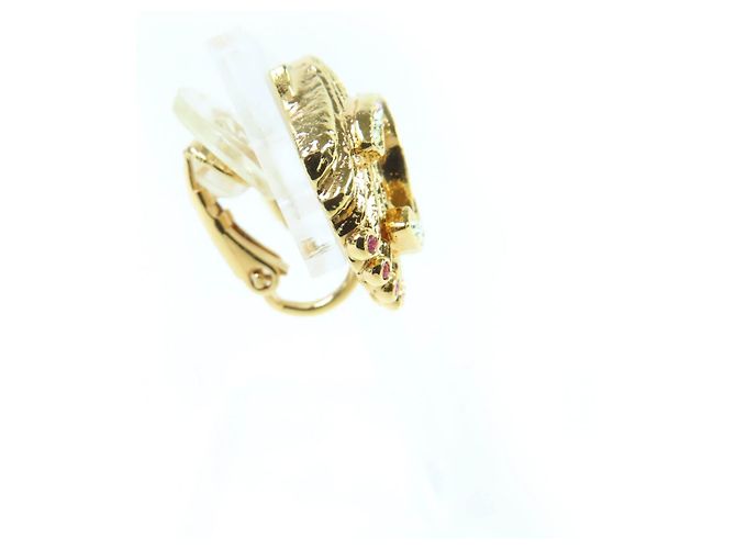 Orecchini Chanel G23C design a conchiglia con marchio Coco in strass - vista 5