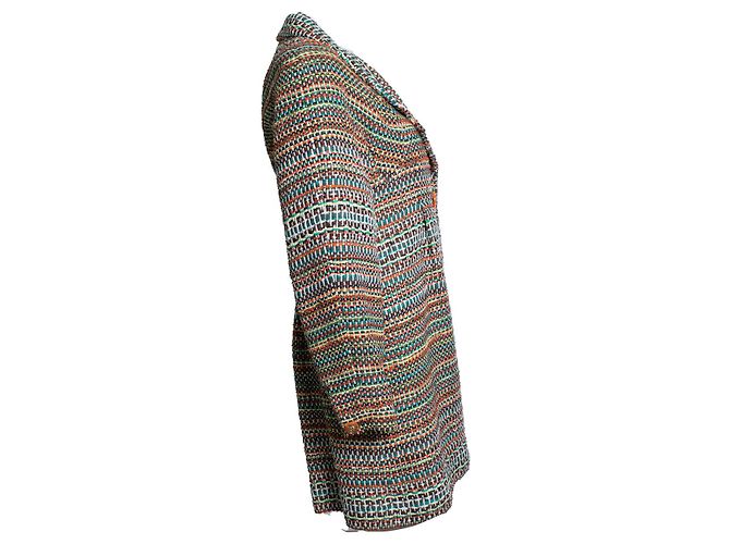 Casaco de tweed duplo abotoado Chanel, Paris Seul Multicor - vista 4