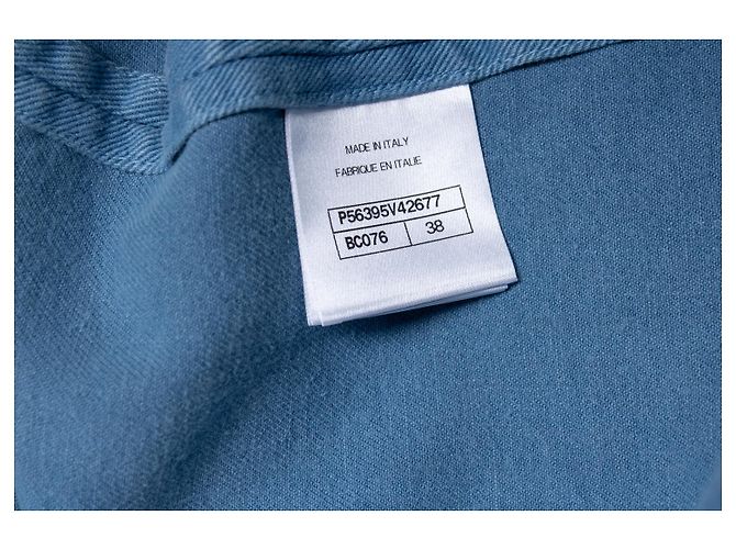 Abrigo de denim azul 17S de Chanel - vista 7