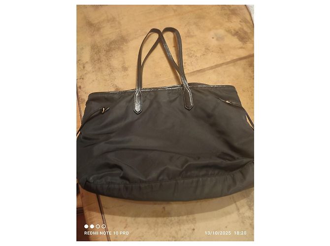 Borsa tote Prada in nylon nero - vista 6
