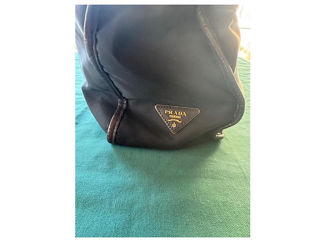 Borsa tote Prada nera in poliammide Nero - vista 3