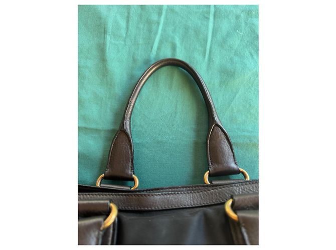 Borsa tote Prada nera in poliammide Nero - vista 4