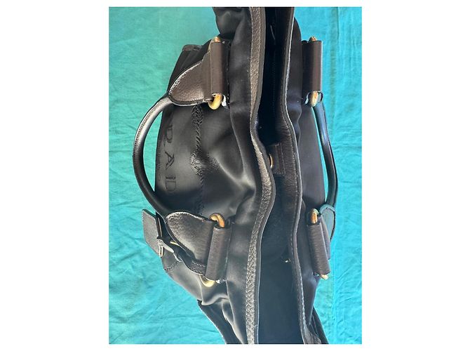 Borsa tote Prada nera in poliammide Nero - vista 7