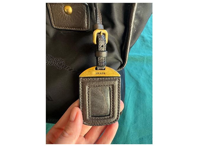 Borsa tote Prada nera in poliammide Nero - vista 8