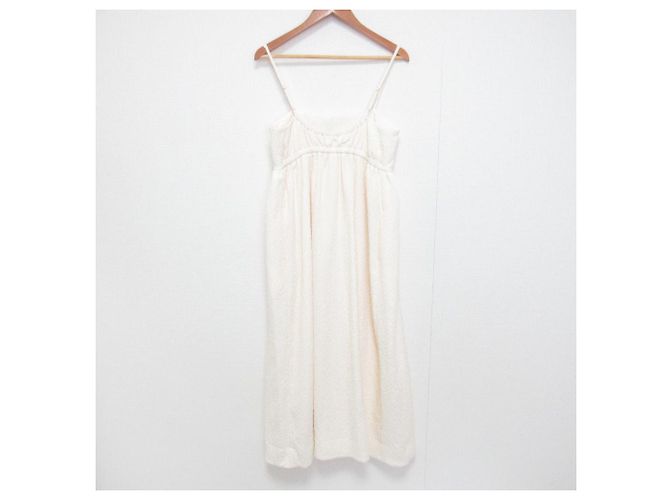 Autre Marque Vestido Camisón de Jacquard United Arrows Beige Crudo - vista 2
