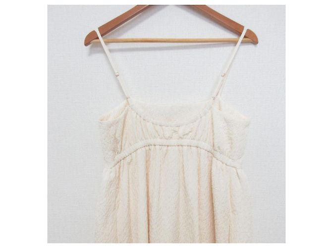 Autre Marque Vestido Camisón de Jacquard United Arrows Beige Crudo - vista 4