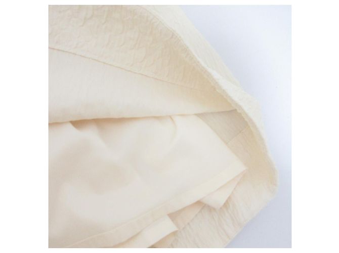 Autre Marque Vestido Camisón de Jacquard United Arrows Beige Crudo - vista 6