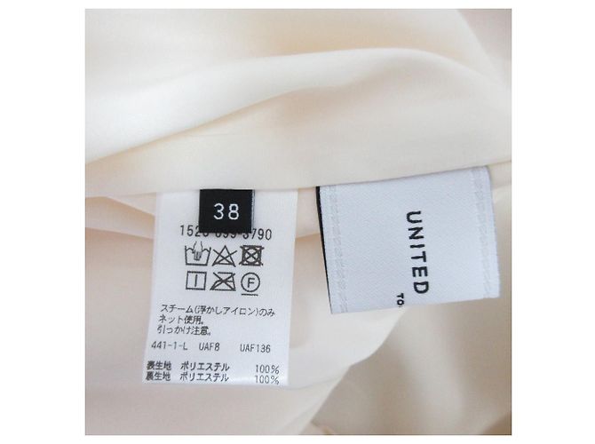 Autre Marque Vestido Camisón de Jacquard United Arrows Beige Crudo - vista 7