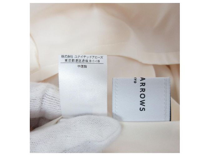 Autre Marque Vestido Camisón de Jacquard United Arrows Beige Crudo - vista 9