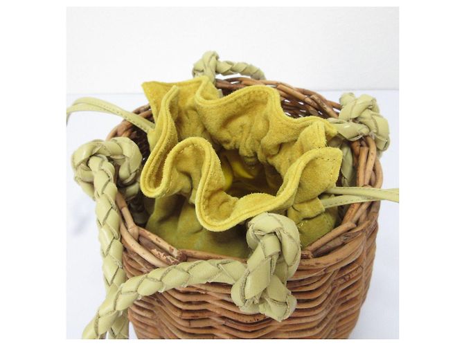 Autre Marque Borsa in Camoscio Manimaris Giallo - vista 5