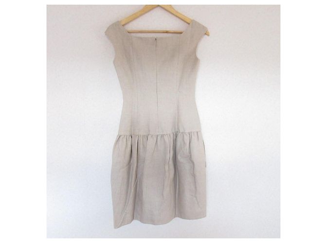 Autre Marque Rene Leinenkleid Beige - Ansicht 2