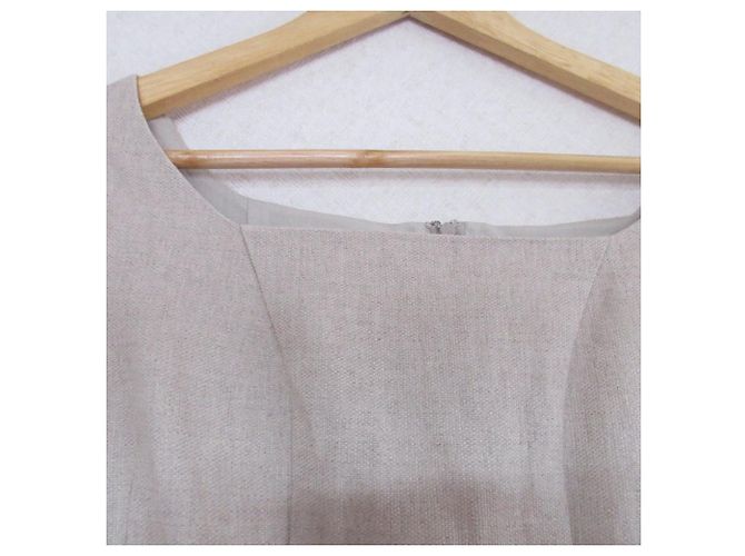 Autre Marque Rene Leinenkleid Beige - Ansicht 4