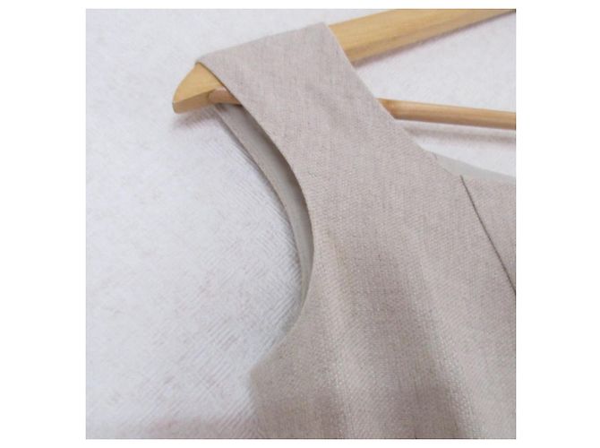 Autre Marque Rene Leinenkleid Beige - Ansicht 5