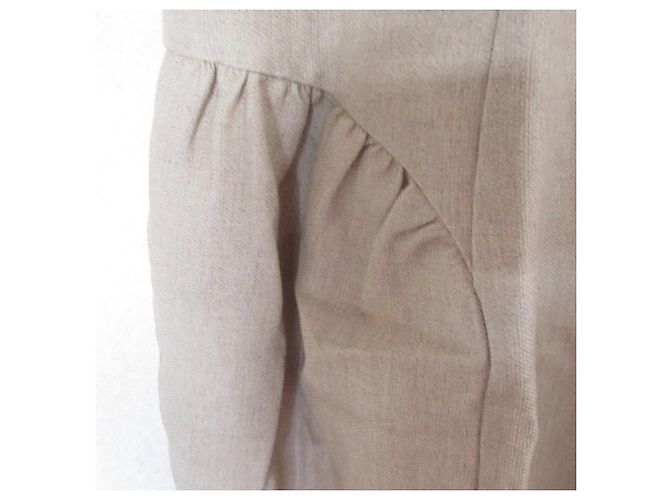 Autre Marque Rene Leinenkleid Beige - Ansicht 6