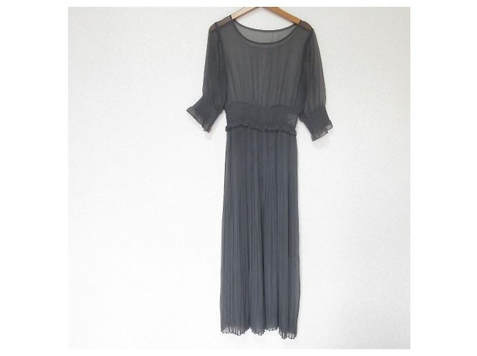 Autre Marque Abito con pieghe smock FURFUR Grigio - vista 2