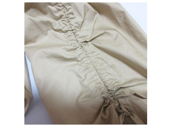 Autre Marque Giacca Camicia Senza Collo INSCRIRE Beige - vista 3