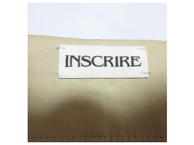 Autre Marque Giacca Camicia Senza Collo INSCRIRE Beige - vista 4