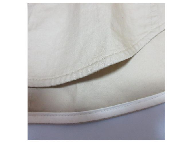 Autre Marque Giacca Camicia Senza Collo INSCRIRE Beige - vista 5