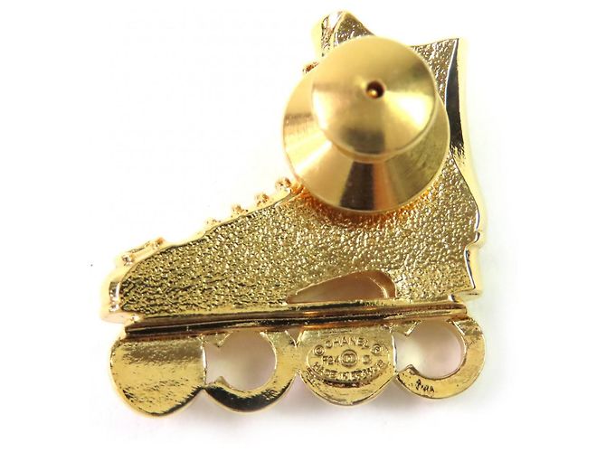 Chanel Coco Rollschuh Brosche Golden - Ansicht 2