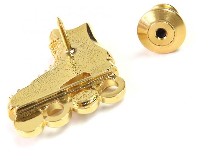 Chanel Coco Rollschuh Brosche Golden - Ansicht 4