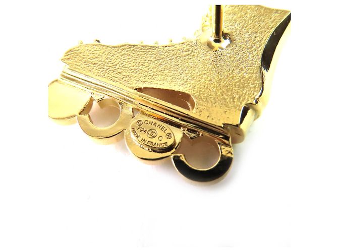 Chanel Coco Rollschuh Brosche Golden - Ansicht 5
