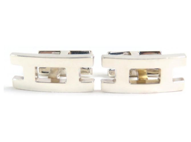 Hermès HERMES H Logo Cufflinks - view 2