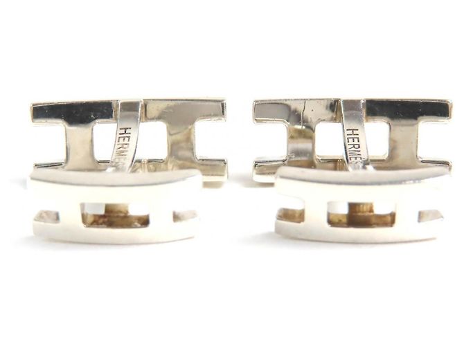 Hermès HERMES H Logo Cufflinks - view 3