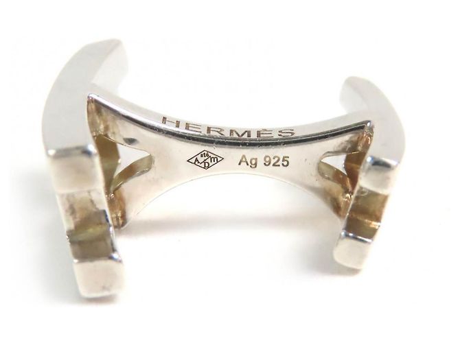 Hermès HERMES H Logo Cufflinks - view 4