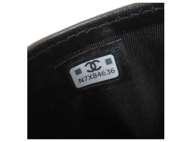 Estuche para tarjetas de visita de piel de cordero matelassé Chanel - vista 10