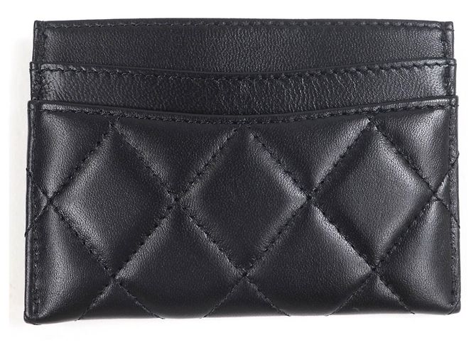 Estuche para tarjetas de visita de piel de cordero matelassé Chanel - vista 3
