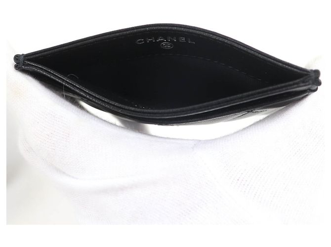 Estuche para tarjetas de visita de piel de cordero matelassé Chanel - vista 6