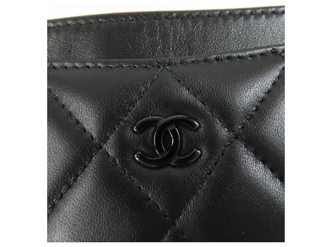 Estuche para tarjetas de visita de piel de cordero matelassé Chanel - vista 7