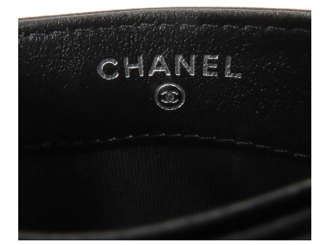 Estuche para tarjetas de visita de piel de cordero matelassé Chanel - vista 8